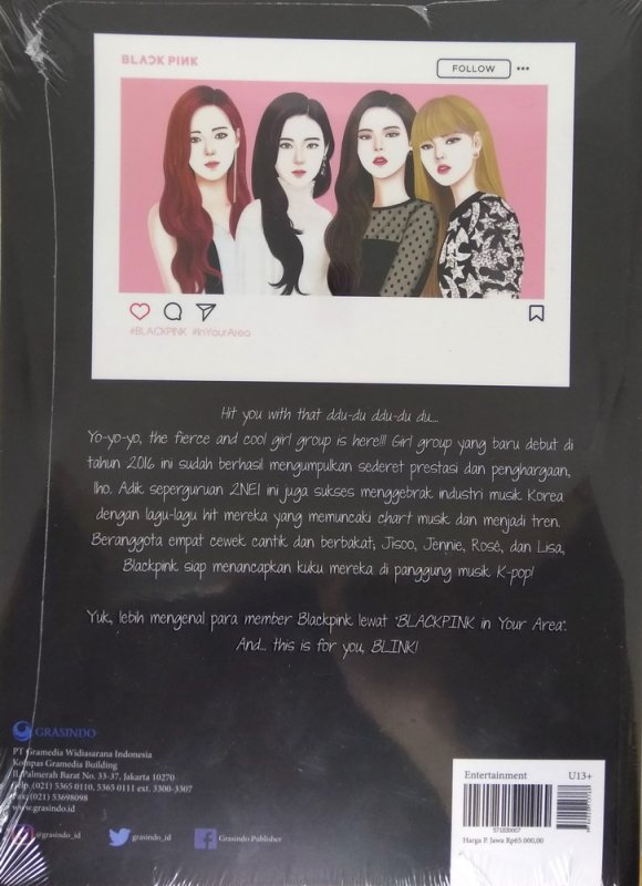 Cover Belakang Buku BLACKPINK in Your Area