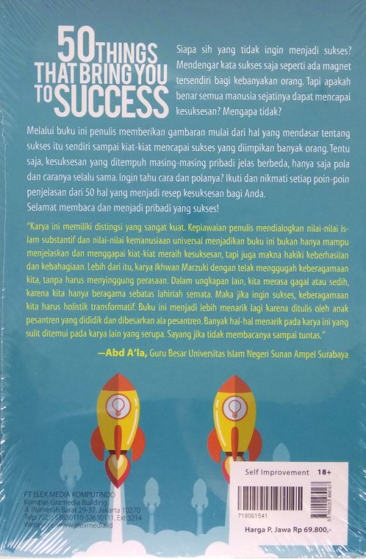 Cover Belakang Buku 50 Things That Bring You to Success