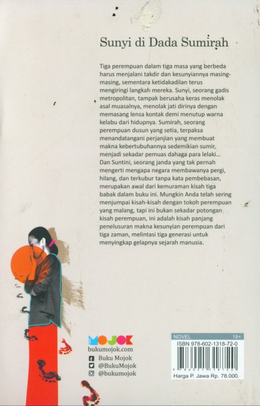 Cover Belakang Buku Sunyi di Dada Sumirah