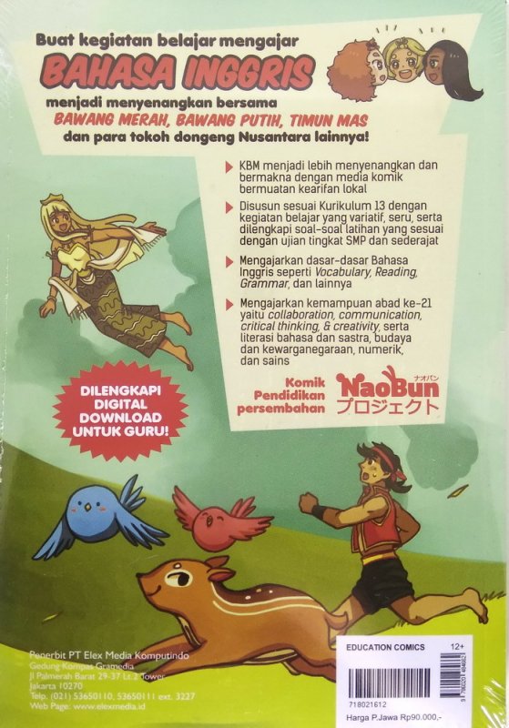 Cover Belakang Buku Lets Learn English with Mera Puti Emas
