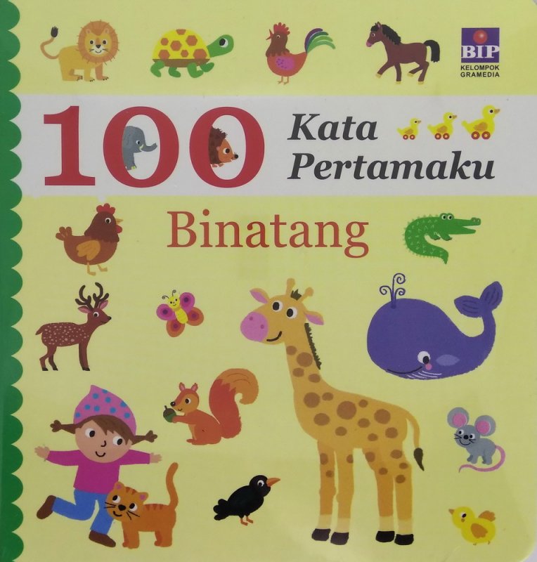 Cover Buku 100 Kata Pertamaku : Binatang