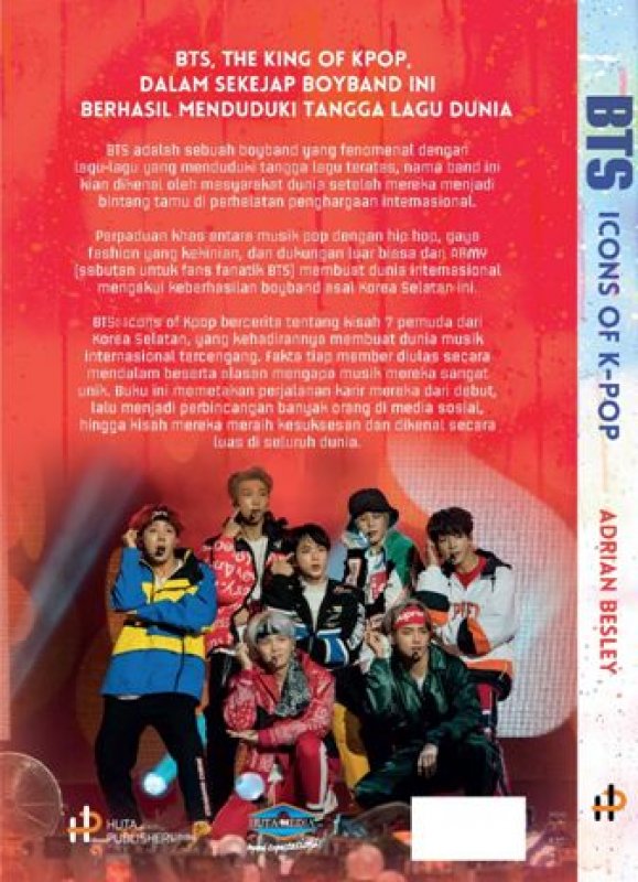 Cover Belakang Buku BTS : Icons of K-Pop The Unofficial Biography