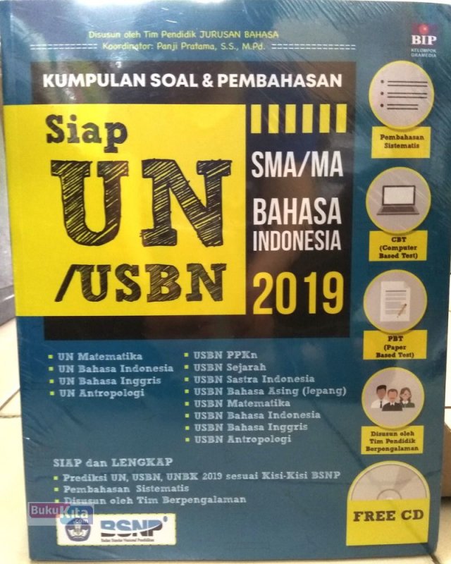 Cover Buku Kumpulan Soal & Pembahasan Siap UN/USBN/UNBK SMA/MA Bahasa Indonesia 2019