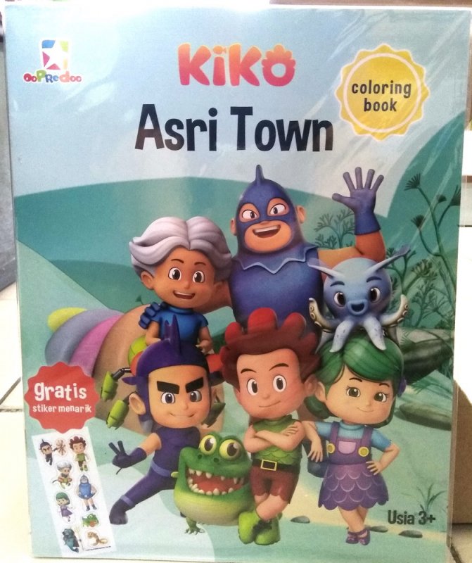 Cover Buku Opredo Coloring Book Kiko: Asri Town