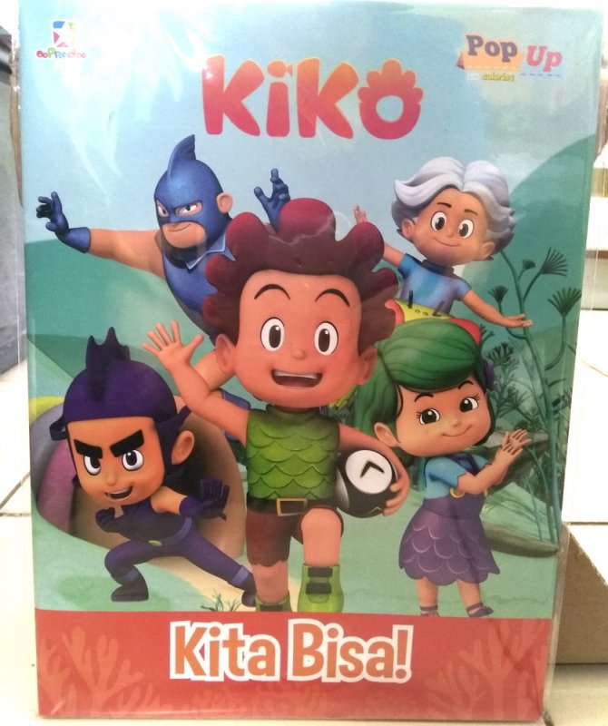 Cover Buku Pop Up Coloring Kiko : Kita Bisa!