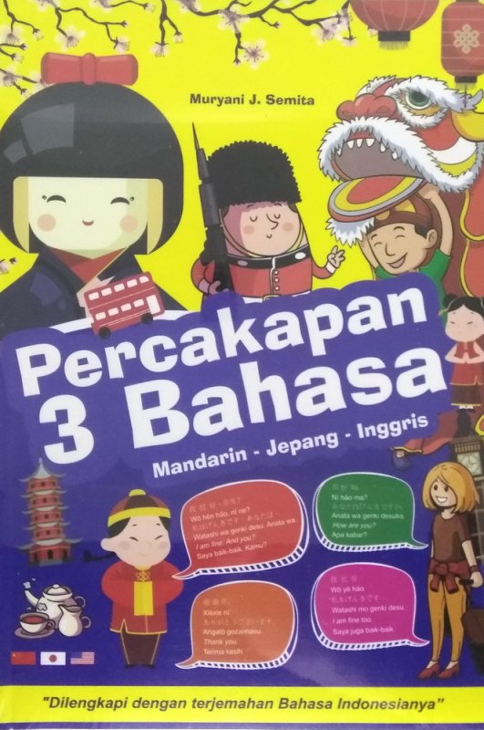 Cover Buku Percakapan 3 Bahasa (Mandarin-Jepang-Inggris)