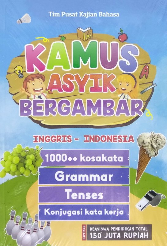 Cover Buku Kamus Asyik Bergambar Inggris-Indonesia