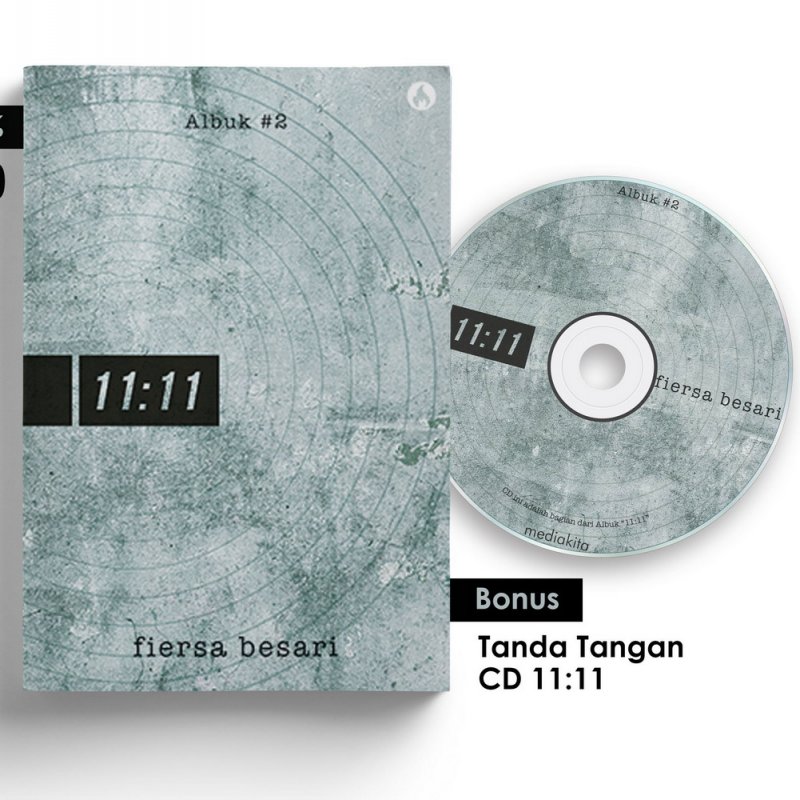 Cover Buku 11:11 Albuk #2 [Bonus: Edisi TTD + CD 11:11] Fiersa Besari (Promo Best Book)