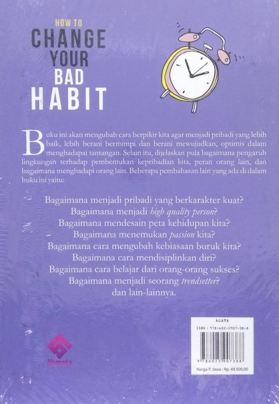 Cover Belakang Buku How To Change Your Bad Habit