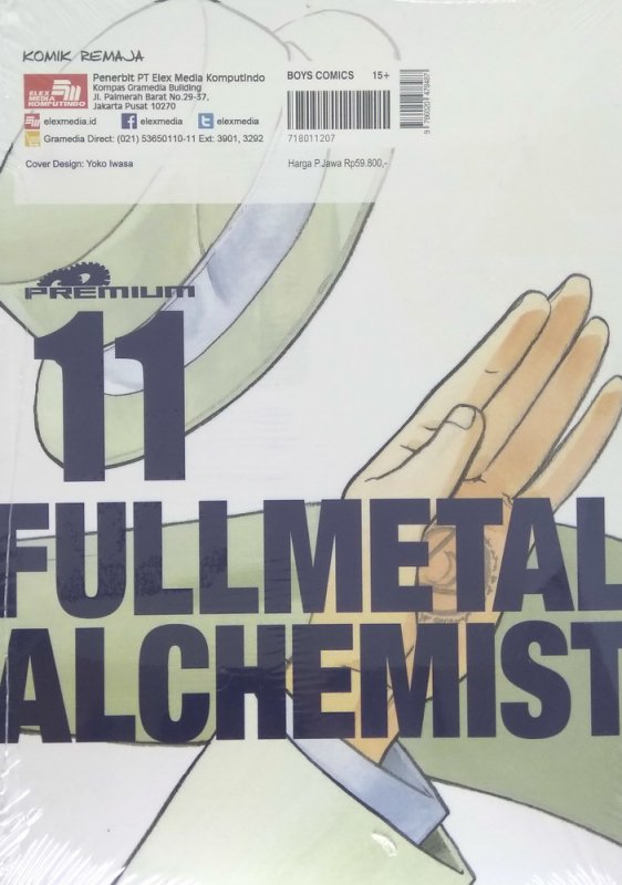 Cover Belakang Buku Fullmetal Alchemist (Premium) 11