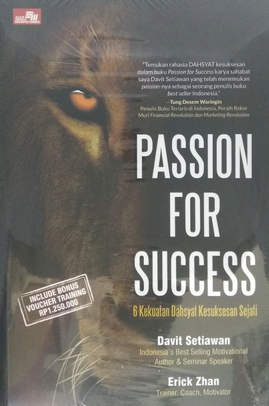 Cover Buku Passion for Success