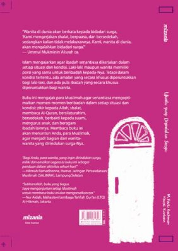 Cover Belakang Buku Wanita yang Dirindukan Surga (Republish)