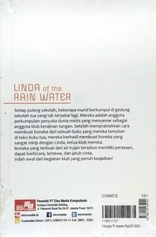 Cover Belakang Buku Linda of The Rain Water 01