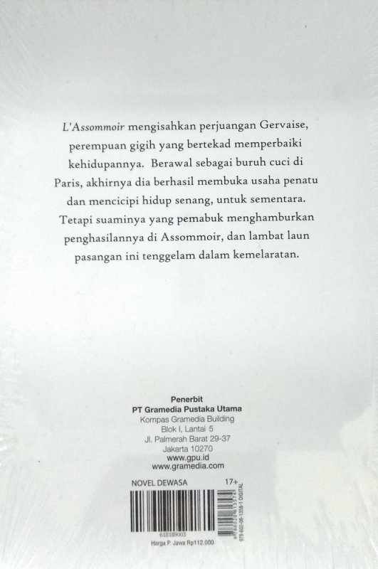 Cover Belakang Buku L assommoir (Rumah Minum)