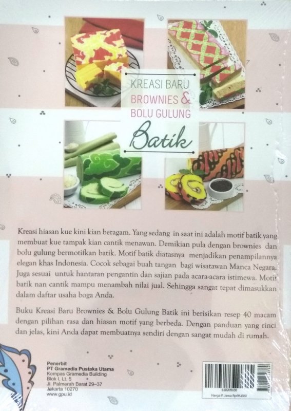 Cover Belakang Buku Kreasi Baru Brownies & Bolu Gulung Batik
