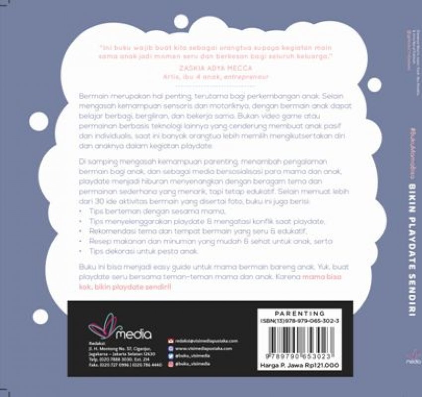 Cover Belakang Buku #BukuMamaBisa BIKIN PLAYDATE SENDIRI (Promo Best Book)