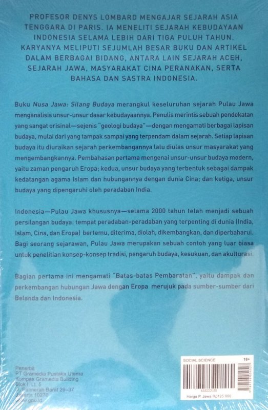 Cover Belakang Buku Nusa Jawa Silang Budaya 1: Batas-Batas Pembaratan