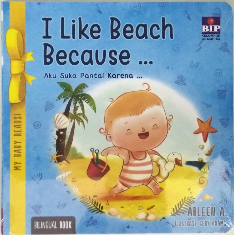 Cover Buku My Baby Reads!-I Like Beach Because