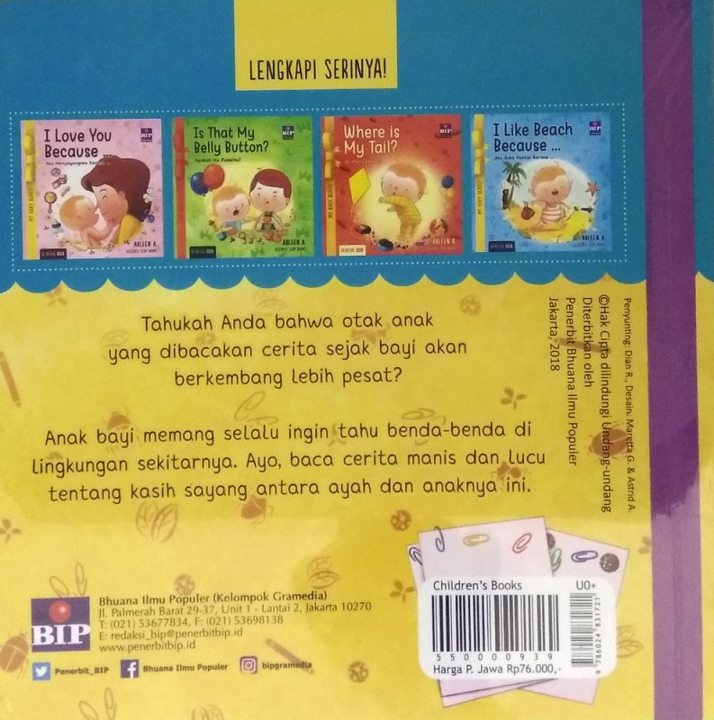 Cover Belakang Buku My Baby Reads!-Is That A Bug?