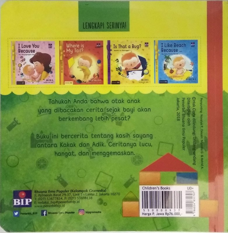 Cover Belakang Buku My Baby Reads!-Is That My Belly Button?