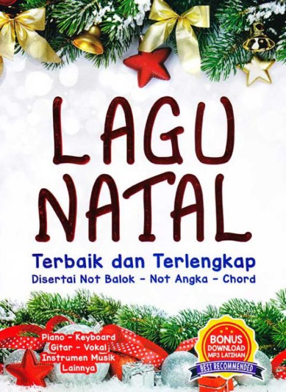 Cover Buku LAGU NATAL TERBAIK DAN TERLENGKAP
