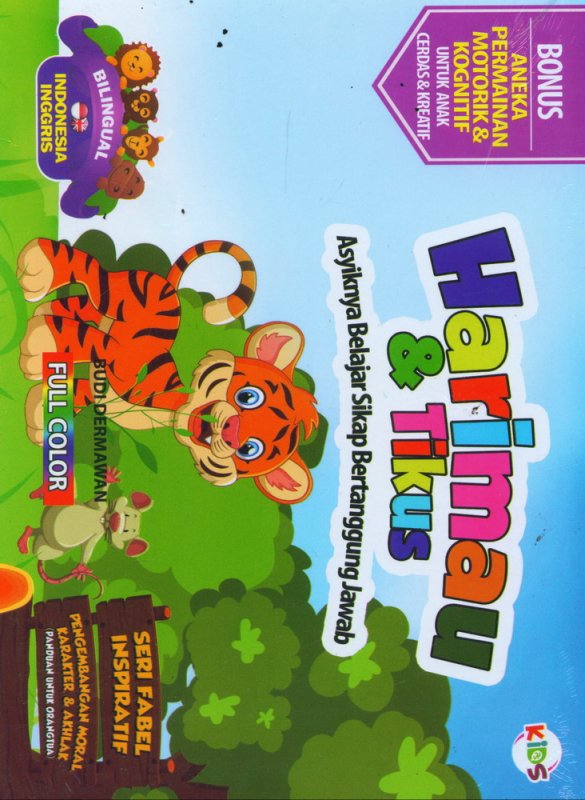 Cover Buku Harimau & Tikus (Bilingual) Full Color