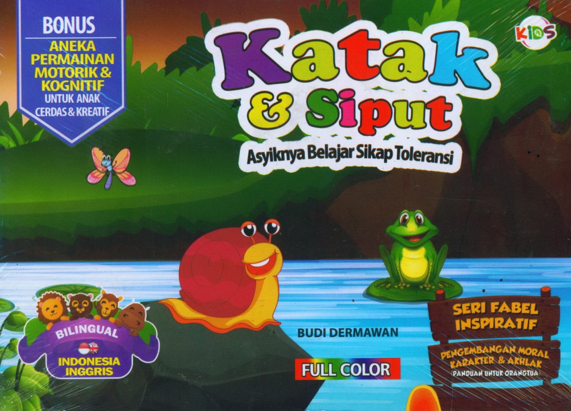 Cover Buku Katak & Siput (Bilingual) Full Color