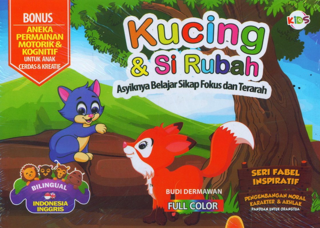 Cover Buku Kucing & Si Rubah (Bilingual) Full Color