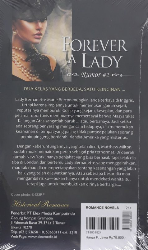 Cover Belakang Buku HR: Forever a Lady