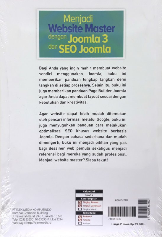 Cover Belakang Buku Menjadi Website Master dengan Joomla 3 dan SEO Joomla