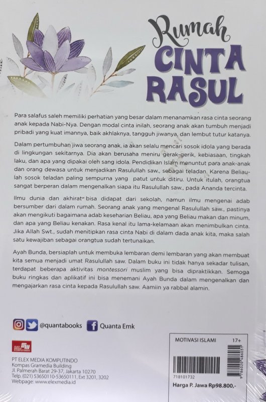 Cover Belakang Buku Rumah Cinta Rasul