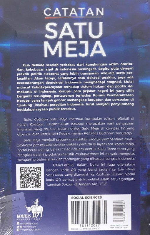 Cover Belakang Buku Catatan Satu Meja