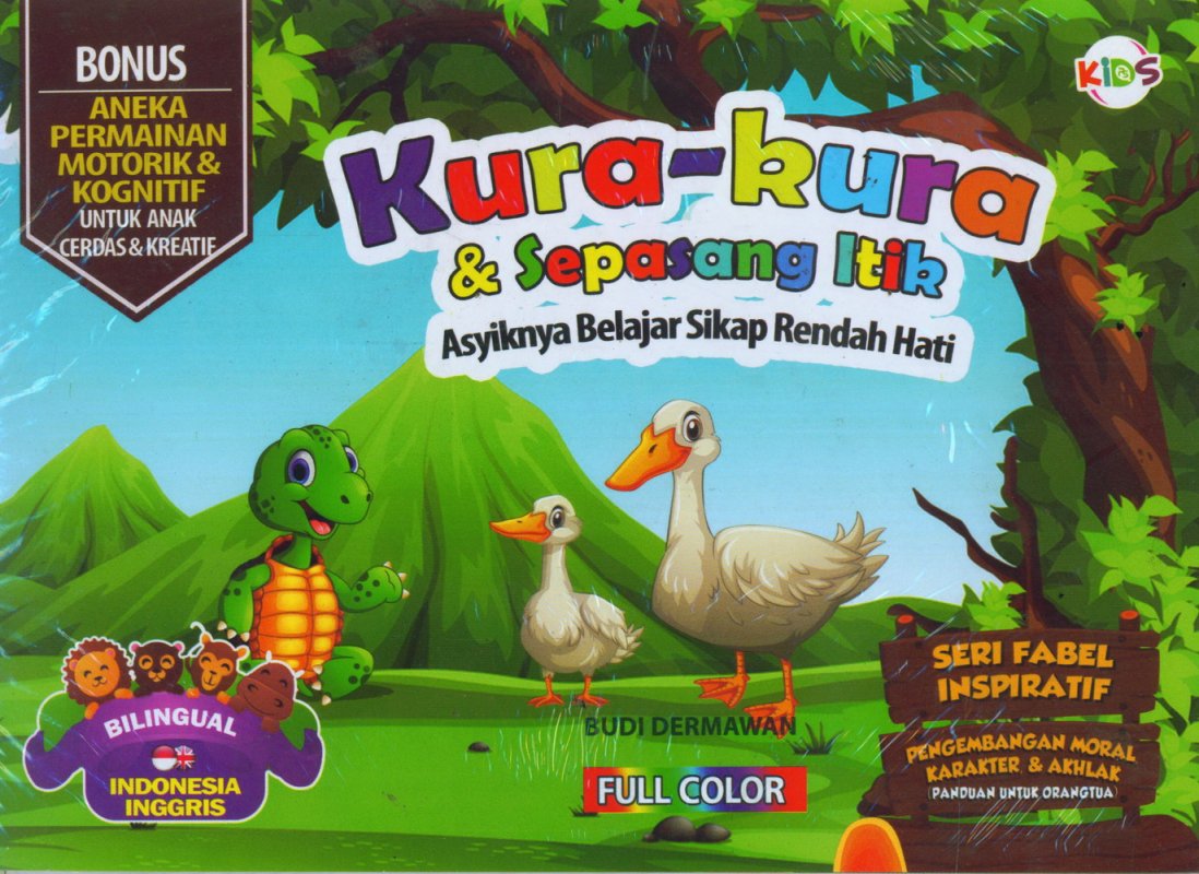 Cover Buku Kura-Kura & Sepasang Itik (Bilingual) Full Color