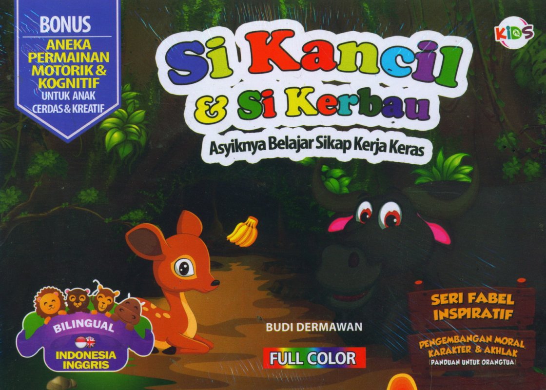 Cover Buku Si Kancil & Si Kerbau (Bilingual) Full Color