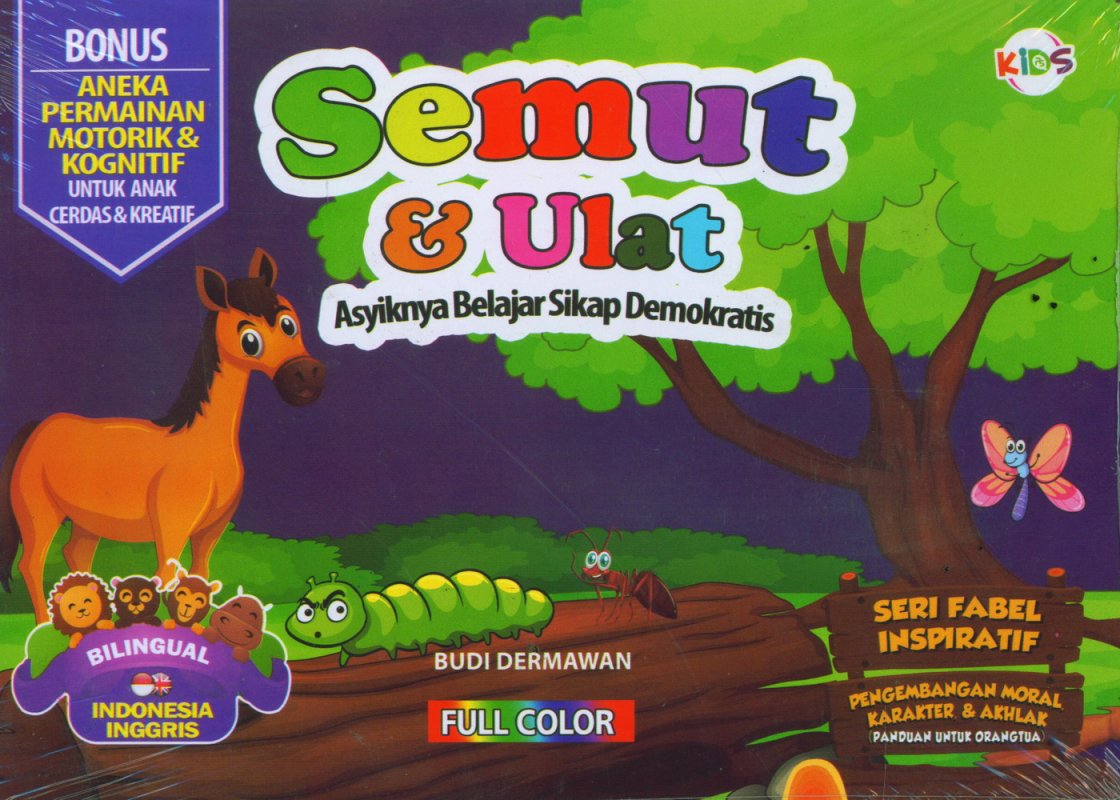 Cover Buku Semut & Ulat (Bilingual) Full Color