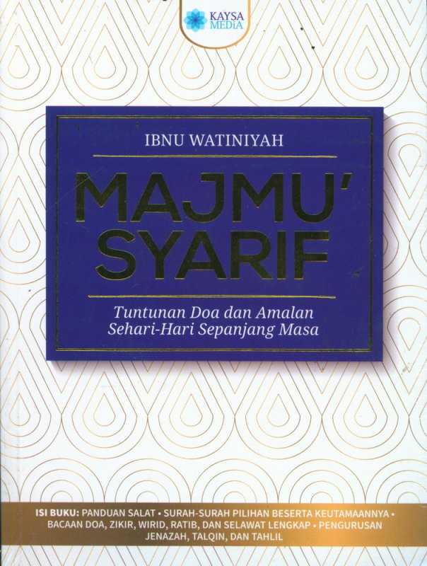 Cover Buku MAJMU SYARIF [Cover Biru)