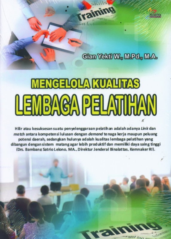 Cover Buku Mengelola Kualitas Lembaga Pelatihan 