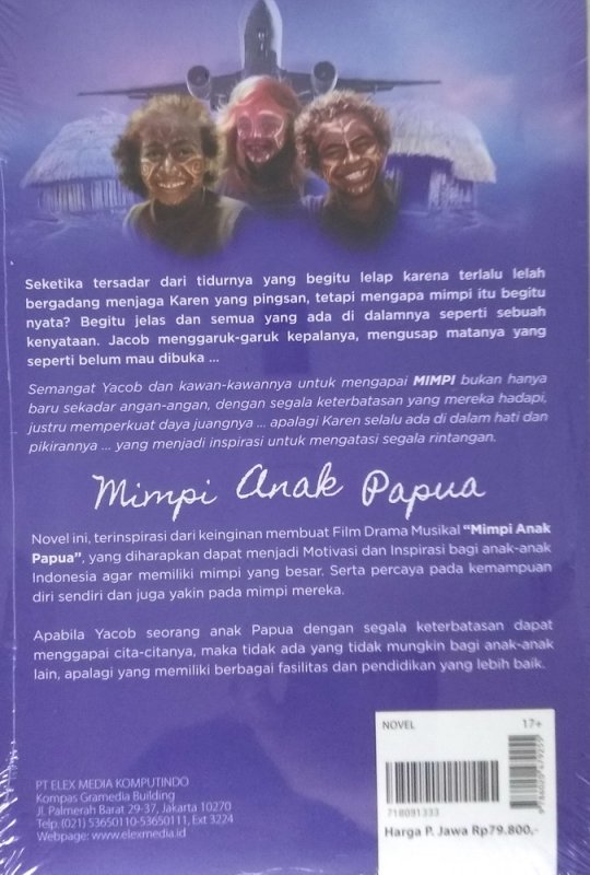 Cover Belakang Buku Mimpi Anak Papua