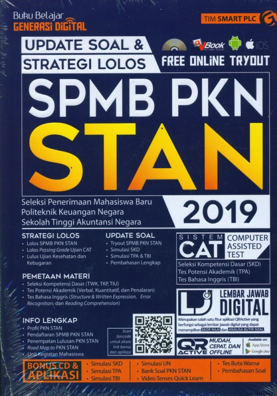 Cover Buku UPDATE SOAL & STRATEGI LOLOS SPMB PKN STAN 2019
