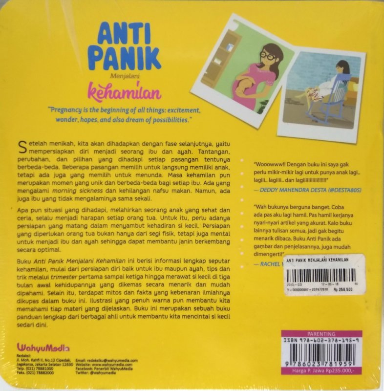 Cover Belakang Buku Anti Panik Menjalani Kehamilan (Promo Best Book)