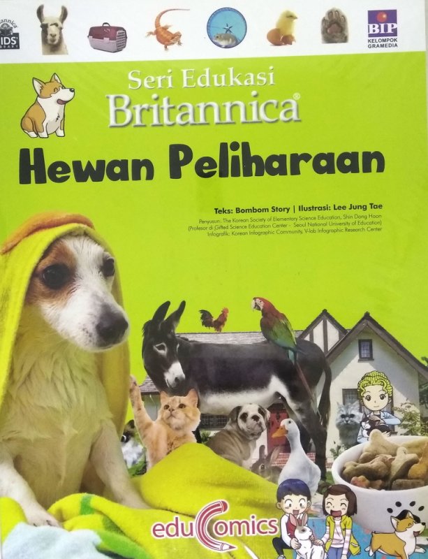 Cover Buku Seri Edukasi Britannica: Hewan Peliharaan