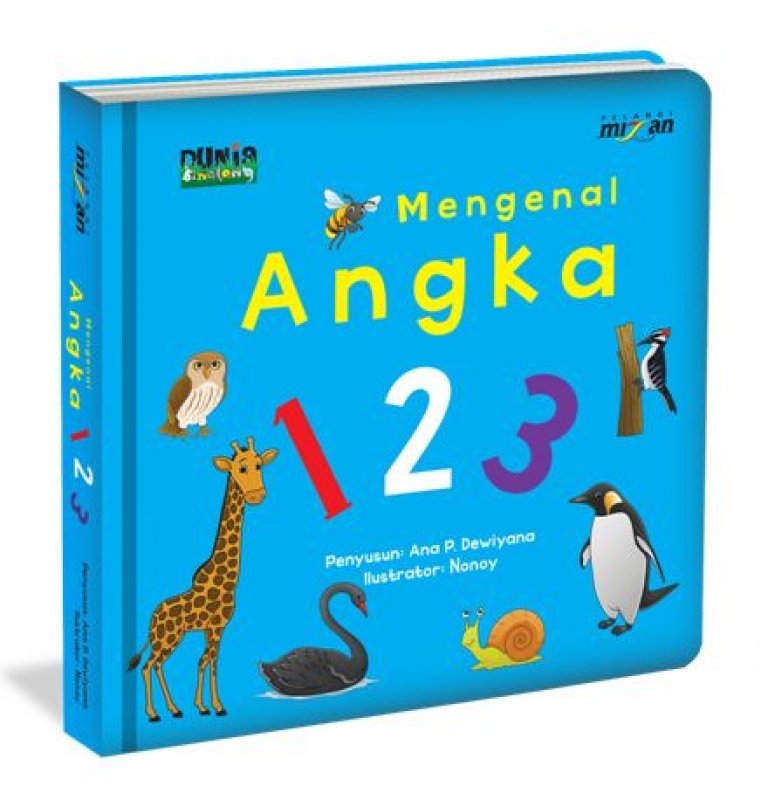 Cover Buku Mengenal Angka 123 - Seri Dunia Binatang (pre-school)