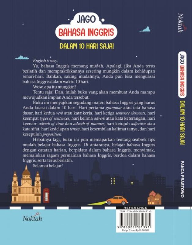 Cover Belakang Buku Jago Bahaga Inggris dalam 10 Hari Saja