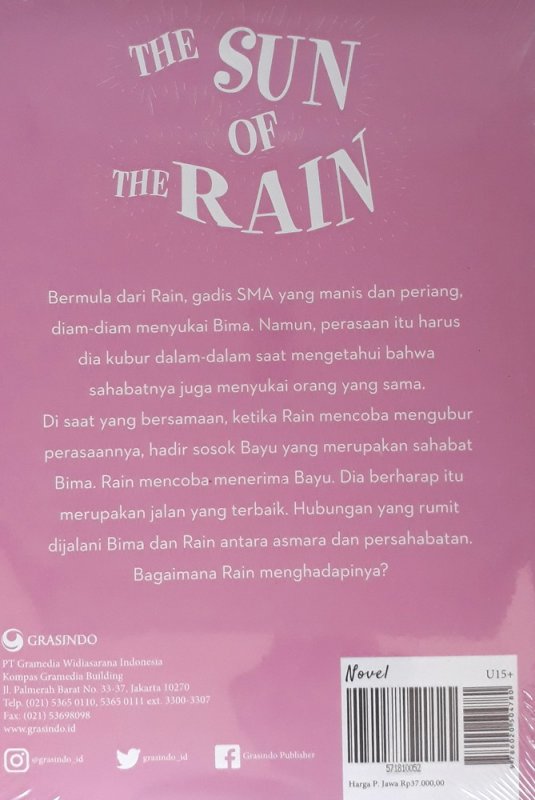 Cover Belakang Buku The Sun of The Rain