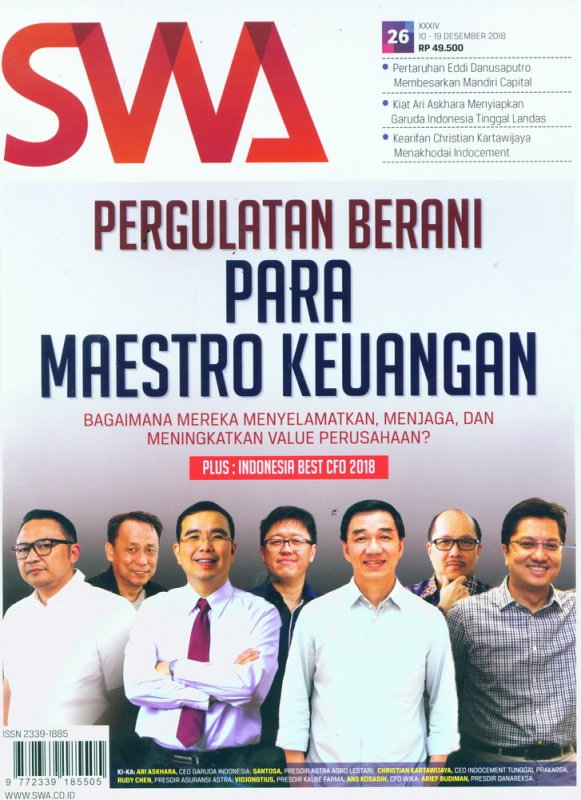 Cover Buku Majalah SWA Sembada No. 26 | 10-19 Desember 2018