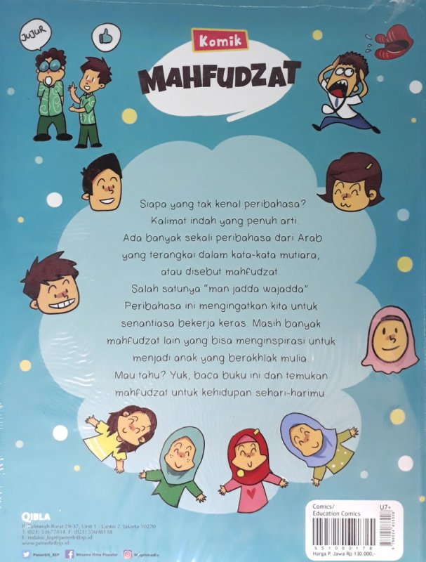 Cover Belakang Buku Komik Mahfudzat: 22 Peribahasa Arab Untuk Keseharianmu