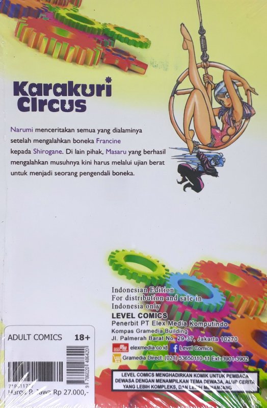 Cover Belakang Buku LC: Karakuri Circus 32