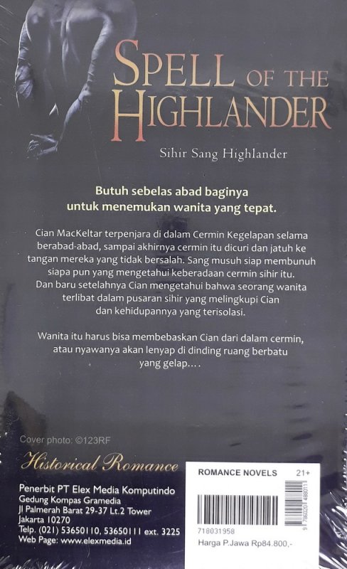 Cover Belakang Buku HR: Spell of the Highlander - Sihir Sang Highlander