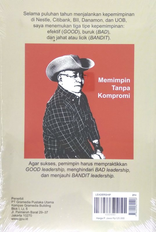 Cover Belakang Buku The Good, Bad and Bandit Leadership