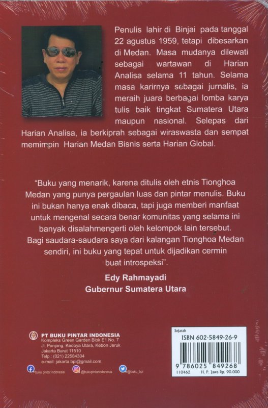 Cover Belakang Buku Tionghoa Medan: Komunitas Paling Kontroversial di Indonesia